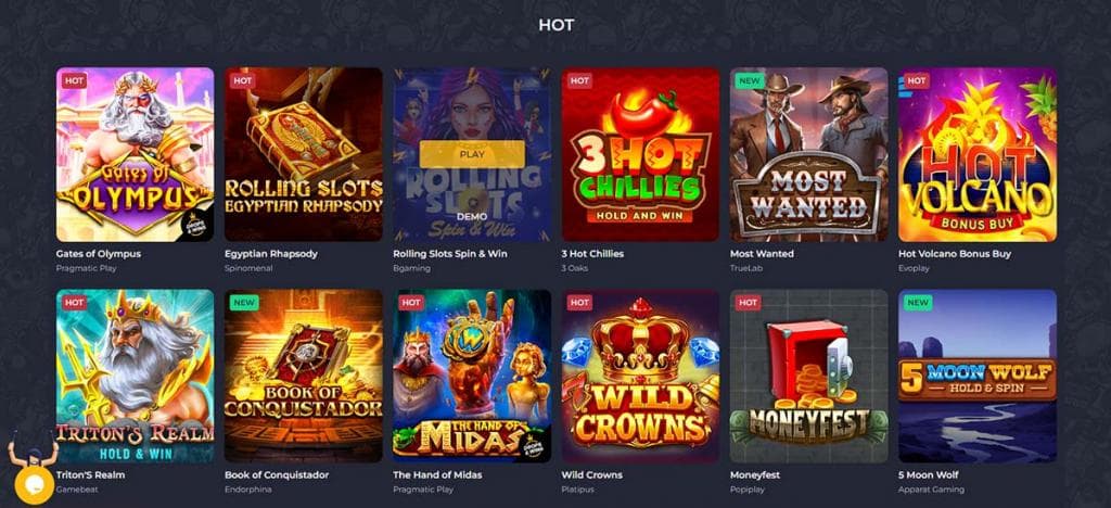 Rolling Slots Casino, VIP program, online casinos